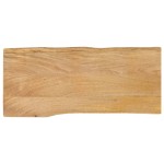 vidaXL Blat masă cu margini naturale, 100x40x2,5 cm, lemn masiv mango vidaXL Blat masă cu margini naturale, 100x40x2,5 cm, lemn masiv mango