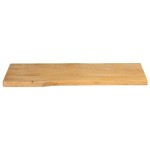 vidaXL Blat masă cu margini naturale, 100x40x2,5 cm, lemn masiv mango vidaXL Blat masă cu margini naturale, 100x40x2,5 cm, lemn masiv mango