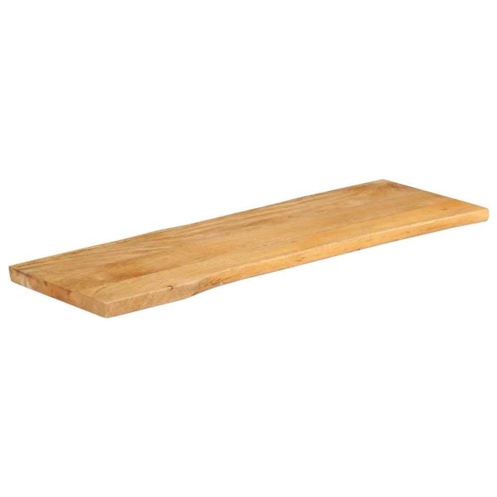 vidaXL Blat masă cu margini naturale, 110x40x2,5 cm, lemn masiv mango