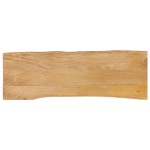 vidaXL Blat masă cu margini naturale, 140x40x2,5 cm, lemn masiv mango