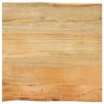 vidaXL Blat Masa 80x80x2,5 cm Live Edge Lemn Masiv Mango