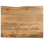 vidaXL Blat masă cu margini naturale, 100x80x2,5 cm, lemn masiv mango vidaXL Blat masă cu margini naturale, 100x80x2,5 cm, lemn masiv mango