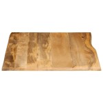 vidaXL Blat masă cu margini naturale, 100x80x2,5 cm, lemn masiv mango vidaXL Blat masă cu margini naturale, 100x80x2,5 cm, lemn masiv mango