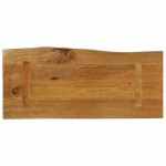 vidaXL Blat masă cu margini naturale, 80x40x2,5 cm, lemn masiv mango
