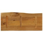 vidaXL Blat masă cu margini naturale, 100x40x2,5 cm, lemn masiv mango