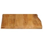 vidaXL Blat Masa 80x80x2,5 cm Live Edge Lemn Masiv Mango