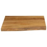 vidaXL Blat Masa 80x80x2,5 cm Live Edge Lemn Masiv Mango