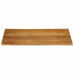 vidaXL Blat masă cu margini naturale, 100x80x2,5 cm, lemn masiv mango