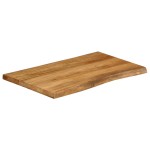 vidaXL Blat masă cu margini, 80x60x3,8 cm, lemn masiv mango vidaXL Blat masă cu margini, 80x60x3,8 cm, lemn masiv mango