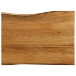 vidaXL Blat masă cu margini, 80x60x3,8 cm, lemn masiv mango vidaXL Blat masă cu margini, 80x60x3,8 cm, lemn masiv mango