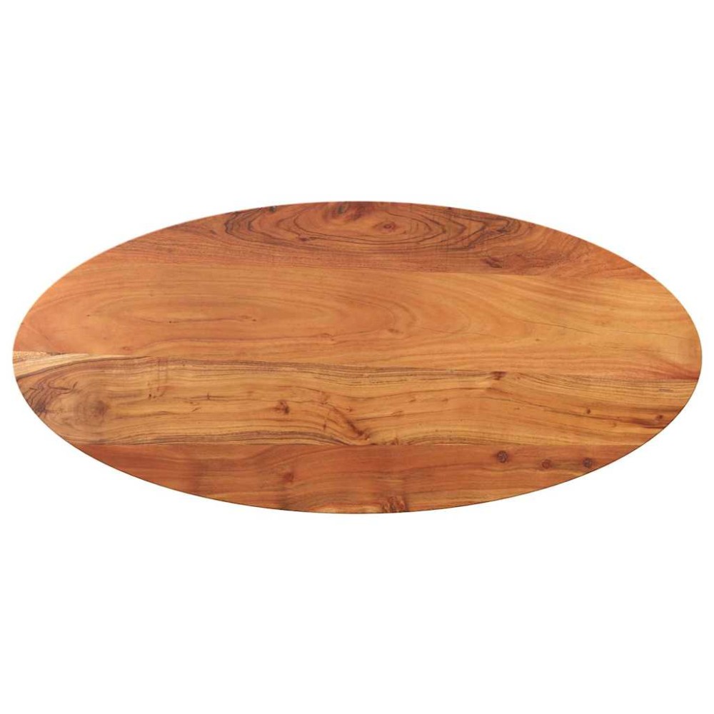 vidaXL Blat de masă oval, 80x40x3,8 cm, lemn masiv de acacia