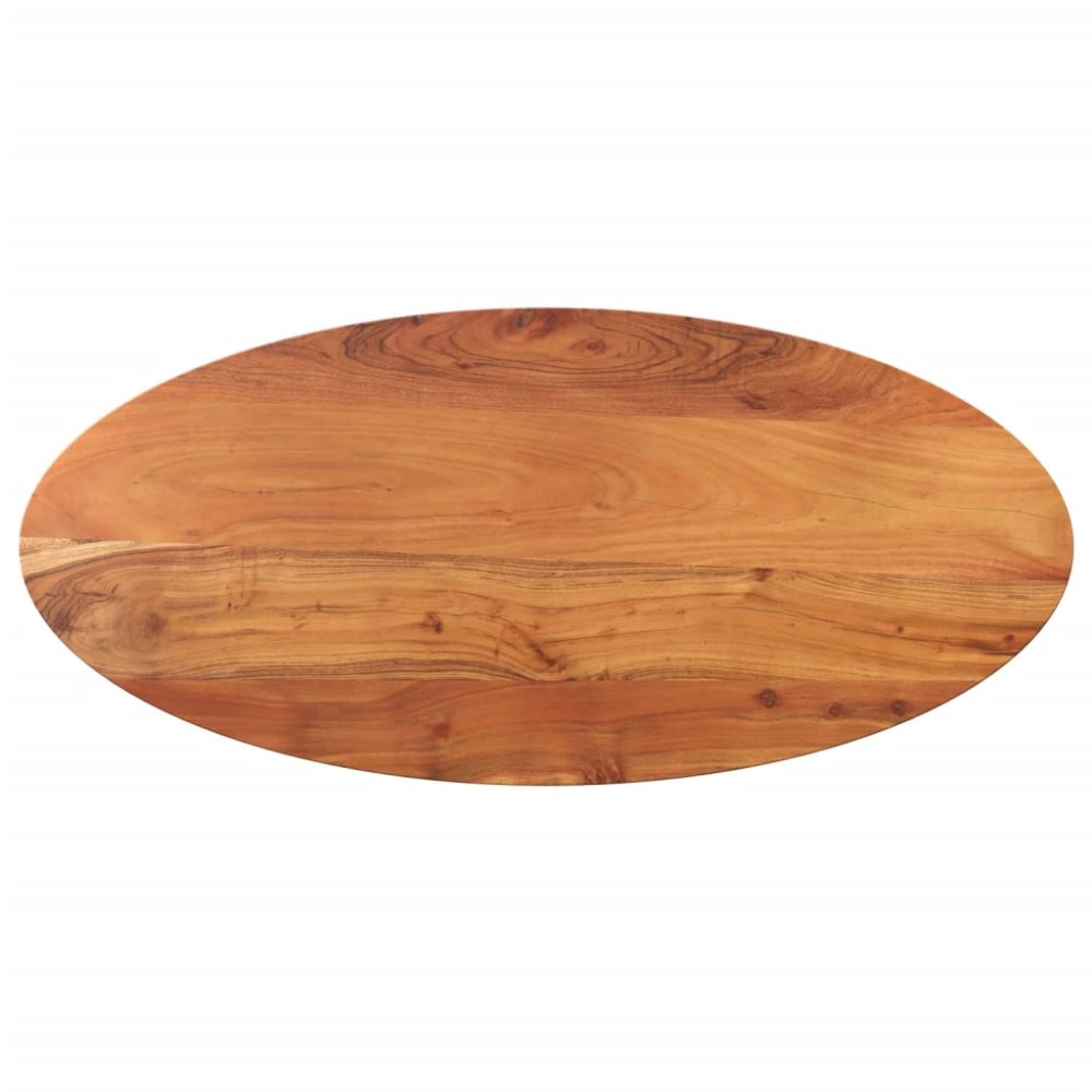 vidaXL Blat de masă oval, 120x60x3,8 cm, lemn masiv de acacia