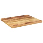 vidaXL Blat masă, 60x50x2,5 cm, dreptunghiular, lemn masiv mango brut vidaXL Blat masă, 60x50x2,5 cm, dreptunghiular, lemn masiv mango brut