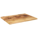 vidaXL Blat masă, 80x60x2,5 cm, dreptunghiular, lemn masiv mango brut