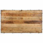 vidaXL Măsuță de cafea cu roți, 100x55x26 cm, lemn masiv de mango