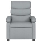 vidaXL Fotoliu rabatabil, gri deschis, material textil
