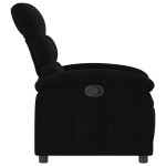 vidaXL Fotoliu rabatabil, negru, material textil vidaXL Fotoliu rabatabil, negru, material textil
