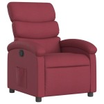 vidaXL Fotoliu rabatabil, roșu vin, material textil vidaXL Fotoliu rabatabil, roșu vin, material textil