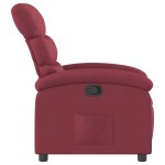 vidaXL Fotoliu rabatabil, roșu vin, material textil vidaXL Fotoliu rabatabil, roșu vin, material textil