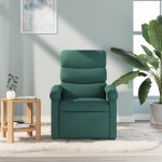 vidaXL Fotoliu rabatabil, verde închis, material textil vidaXL Fotoliu rabatabil, verde închis, material textil