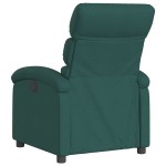 vidaXL Fotoliu rabatabil, verde închis, material textil vidaXL Fotoliu rabatabil, verde închis, material textil