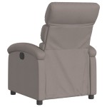 vidaXL Fotoliu rabatabil, gri taupe, material textil