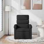 vidaXL Fotoliu de masaj rabatabil, negru, material textil vidaXL Fotoliu de masaj rabatabil, negru, material textil
