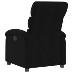 vidaXL Fotoliu de masaj rabatabil, negru, material textil vidaXL Fotoliu de masaj rabatabil, negru, material textil