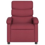 vidaXL Fotoliu de masaj rabatabil, roșu vin, material textil vidaXL Fotoliu de masaj rabatabil, roșu vin, material textil