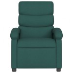 vidaXL Fotoliu de masaj rabatabil, verde închis, material textil vidaXL Fotoliu de masaj rabatabil, verde închis, material textil
