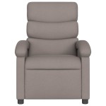 vidaXL Fotoliu de masaj rabatabil, gri taupe, material textil