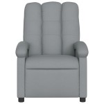 vidaXL Fotoliu rabatabil, gri deschis, material textil