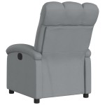 vidaXL Fotoliu rabatabil, gri deschis, material textil