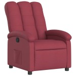 vidaXL Fotoliu rabatabil, roșu vin, material textil vidaXL Fotoliu rabatabil, roșu vin, material textil