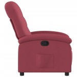 vidaXL Fotoliu rabatabil, roșu vin, material textil vidaXL Fotoliu rabatabil, roșu vin, material textil