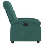 vidaXL Fotoliu rabatabil, verde închis, material textil vidaXL Fotoliu rabatabil, verde închis, material textil