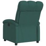 vidaXL Fotoliu rabatabil, verde închis, material textil vidaXL Fotoliu rabatabil, verde închis, material textil