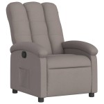 vidaXL Fotoliu rabatabil, gri taupe, material textil
