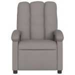 vidaXL Fotoliu rabatabil, gri taupe, material textil