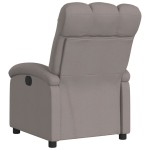 vidaXL Fotoliu rabatabil, gri taupe, material textil