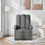 vidaXL Fotoliu de masaj rabatabil, gri închis, material textil vidaXL Fotoliu de masaj rabatabil, gri închis, material textil