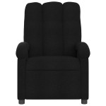 vidaXL Fotoliu de masaj rabatabil, negru, material textil vidaXL Fotoliu de masaj rabatabil, negru, material textil