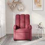 vidaXL Fotoliu de masaj rabatabil, roșu vin, material textil vidaXL Fotoliu de masaj rabatabil, roșu vin, material textil