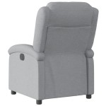 vidaXL Fotoliu rabatabil, gri deschis, material textil