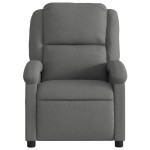 vidaXL Fotoliu rabatabil, gri închis, material textil