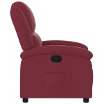 vidaXL Fotoliu rabatabil, roșu vin, material textil vidaXL Fotoliu rabatabil, roșu vin, material textil