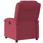 vidaXL Fotoliu rabatabil, roșu vin, material textil vidaXL Fotoliu rabatabil, roșu vin, material textil