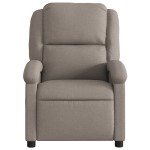 vidaXL Fotoliu rabatabil, gri taupe, material textil