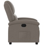 vidaXL Fotoliu rabatabil, gri taupe, material textil