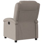 vidaXL Fotoliu rabatabil, gri taupe, material textil